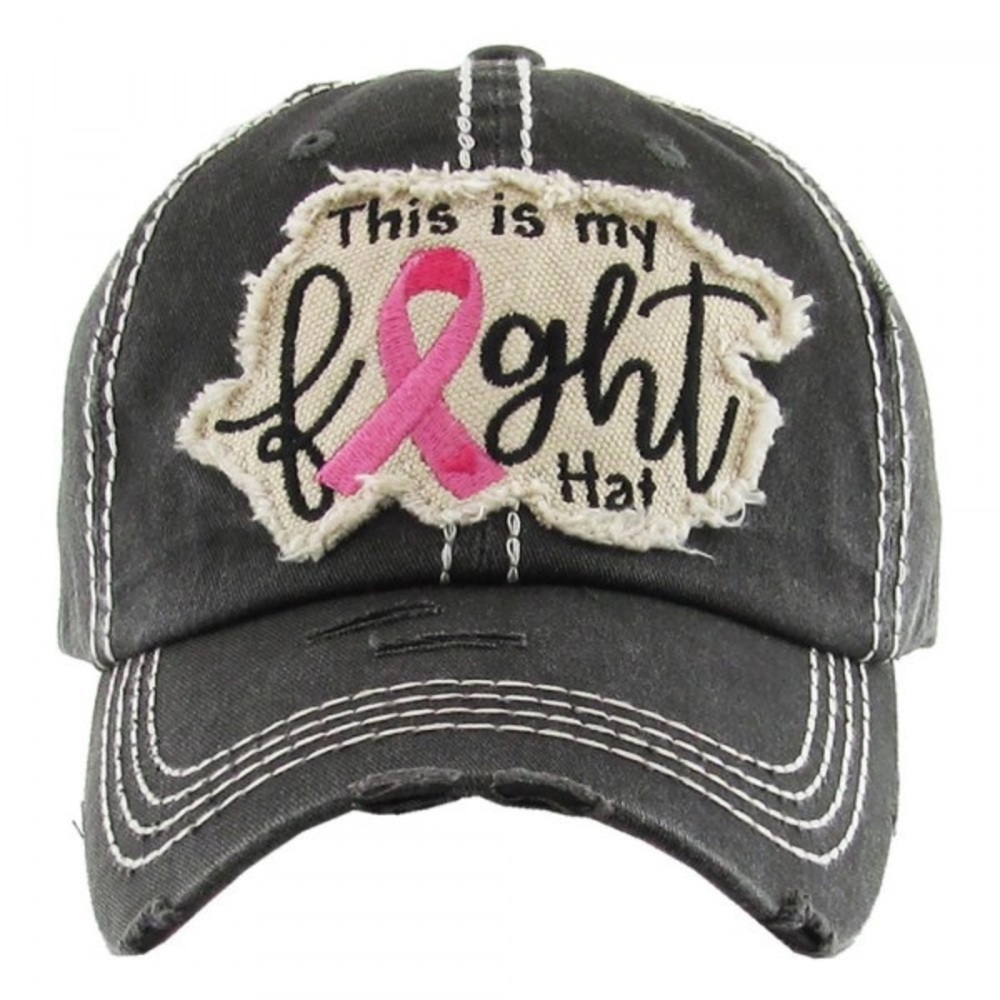 Distressed Embroidered Baseball Cap